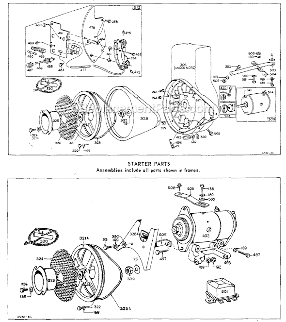 Page B Diagram and Parts List for 142300SERIES  Briggs and Stratton Engine